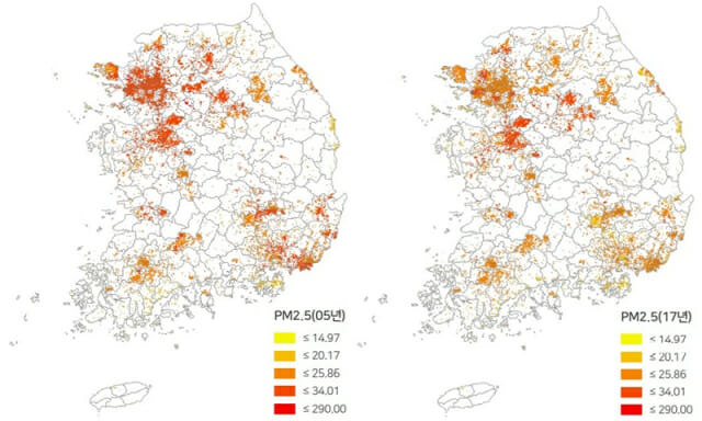 질병청, 13년간 한국인 21만 명 대기오염 노출 코호트 자료 공개