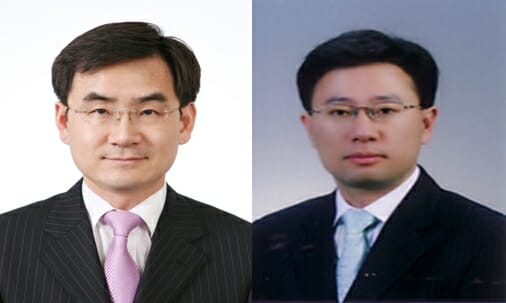 안성일 산업통상자원부 신통상질서전략실장(왼쪽)과 김홍주 중견기업정책관
