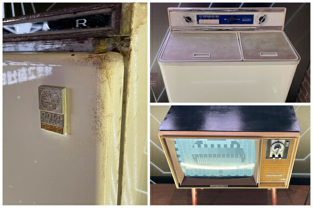 국내 최초 흑백 냉장고(GR-120), 세탁기(WP-181), TV(VD-191) (사진=지디넷코리아)