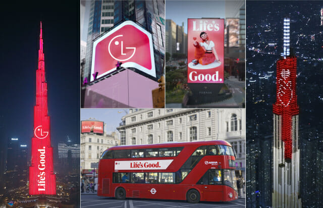 LG전자, 런던·뉴욕·두바이 등 주요 도시서 'Life’s Good' 브랜드 캠페인