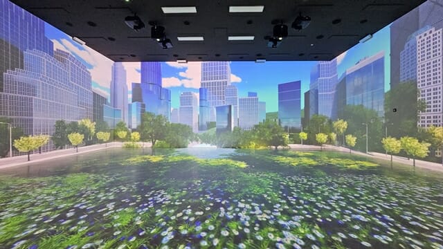 첨단도시 성남을 3D 공간으로 표현한 모습