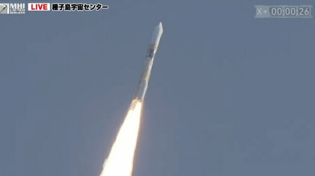 H-2A 로켓이 6일 슬림 달 착륙선과 구리즘 X선 우주 망원경을 발사했다.(출처=JAXA)
