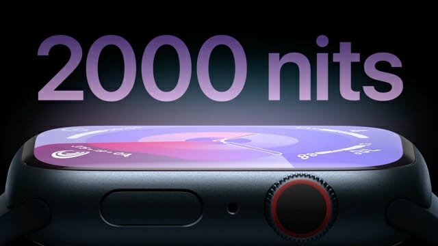 애플워치 시리즈9의 최대 화면 밝기는 전작(시리즈8) 두 배인 2천 니트로 향상됐다. (사진=애플)