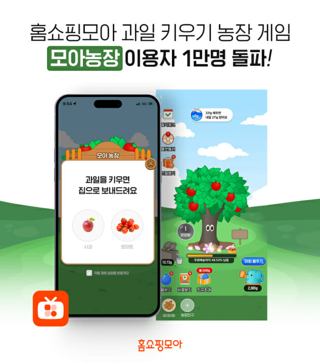 홈쇼핑모아, '모아 농장' 미니 게임 오픈 2주 만에 1만명 돌파