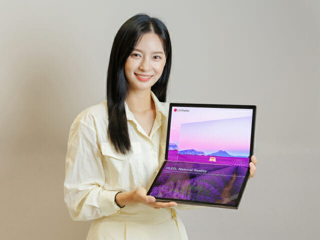 LG디스플레이, 레노버·HP 이어 'LG 노트북'에 폴더블 패널 공급