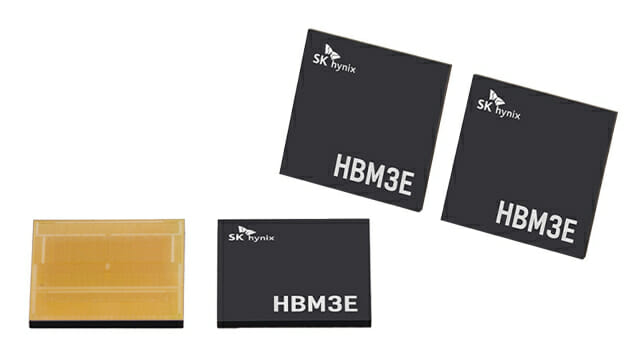 SK하이닉스가 2023년 8월 공개한 HBM3E 제품(사진=SK하이닉스)