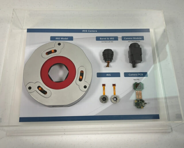 Camera module with IRIS (iris) for automotive by Samsung Electro-Mechanics (Photo by GDNet Korea)