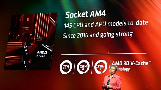 AMD는 전 세대인 소켓 AM4 규격 메인보드용 라이젠 5000 시리즈 제품도 지속 공급중이다. (사진=지디넷코리아)