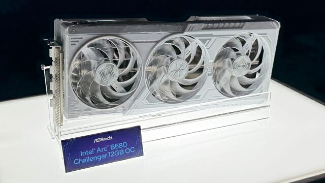 애즈락 인텔 아크 B580 챌린저 12GB OC 그래픽카드. (사진=지디넷코리아)