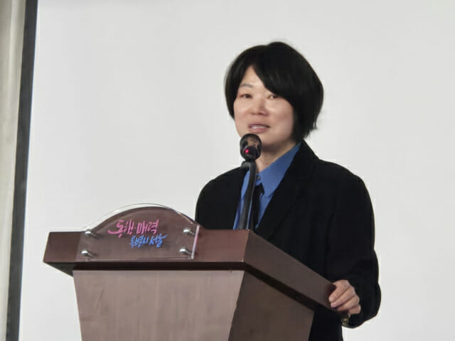 강옥현 서울시 디지털도시국장이 축사를 하고 있다.