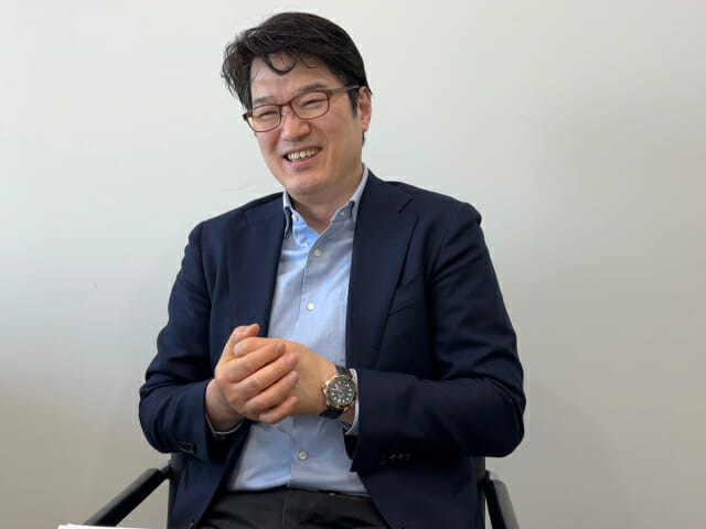 이유진 라온시큐어 부사장이 20일 서울 여의도 사옥에서 지디넷코리아와 인터뷰하고 있다.이 부사장은 어린 시절을 미국에서 보낸 뒤 미국 휴렛패커드(HP) 등 대기업에서 근무한 경험이 있다.(사진=유혜진 기자)