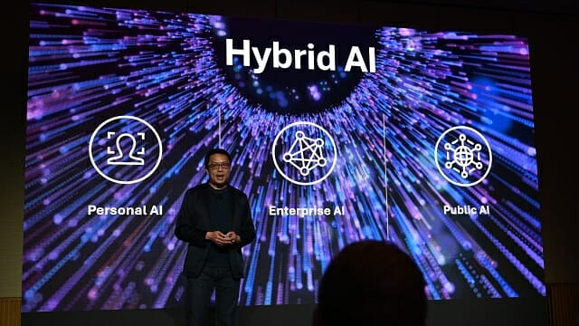 아이반 청 COO는 하이브리드 AI가 이용자 경험을 개선할 것이라고 강조했다. (사진=지디넷코리아)