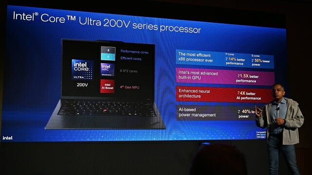 인텔 코어 울트라 200V(루나레이크) 개요. (사진=지디넷코리아)