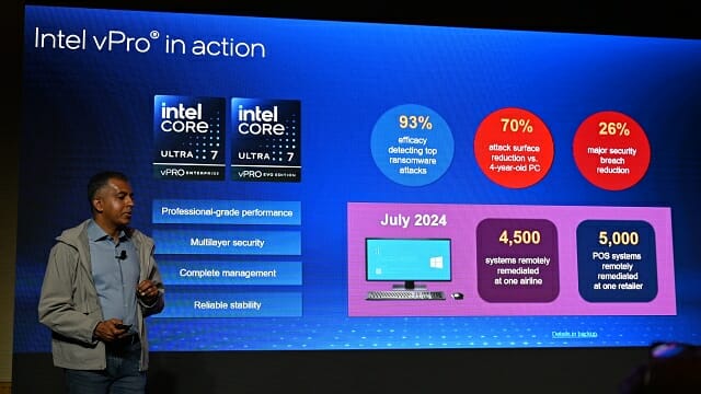 인텔 v프로는 관리 효율성과 보안을 추구한 기업 PC용 기술이다. (사진=지디넷코리아)