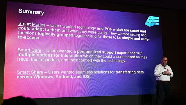 아우라 에디션에는 스마트 셰어, 스마트 모드, 스마트 케어 등 3대 기능이 탑재된다. (사진=지디넷코리아)