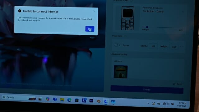 프롬프트 검증 과정을 거치기 때문에 인터넷 접속이 반드시 필요하다. (사진=지디넷코리아)