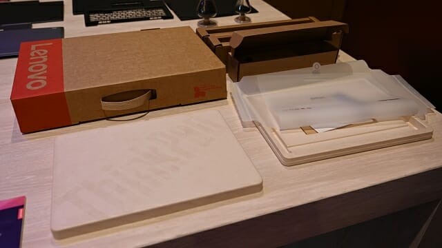 대나무 섬유와 재활용 종이로 만든 제품 포장재. (사진=지디넷코리아)