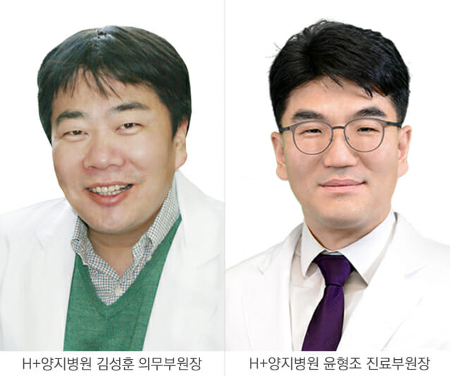 (왼쪽부터) 김성훈 의무부원장, 윤형조 진료부원장 (사진=에이치플러스 양지병원)