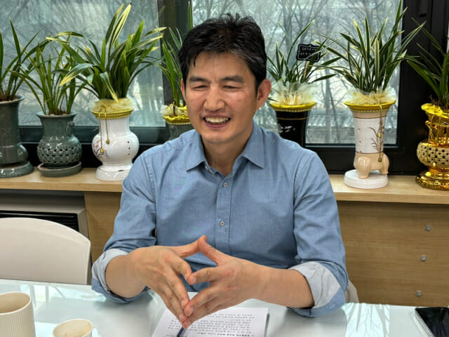 김완집 협의회장이 협의회 활동과 서울시 정책을 설명하고 있다.(사진=유혜진 기자)