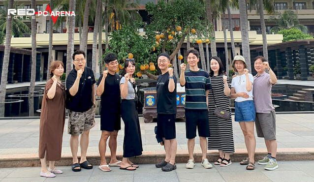 레드포스 PC방(레드포스 PC아레나) ‘상생’ 워크샵 단체사진.