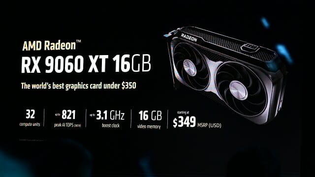 AMD 라데온 RX 9060 XT. (사진=지디넷코리아)