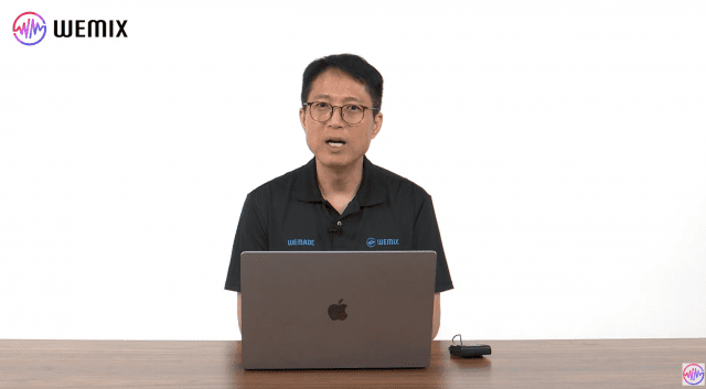 김석환 위믹스 PTE 대표(사진=위믹스 유튜브 간담회 캡처)
