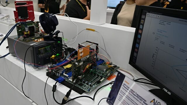 PCI 익스프레스 6.0 구현에 필요한 파이슨 PS7201 리타이머 IC 테스트 킷. (사진=지디넷코리아)