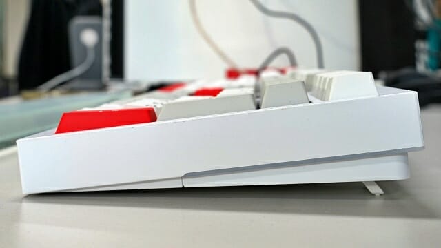 키 높이가 기존 키보드 대비 높은 편이다. (사진=지디넷코리아)