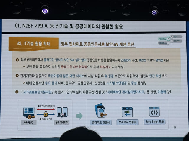 정부 웹사이트용 보안 소프트웨어 개선 계획