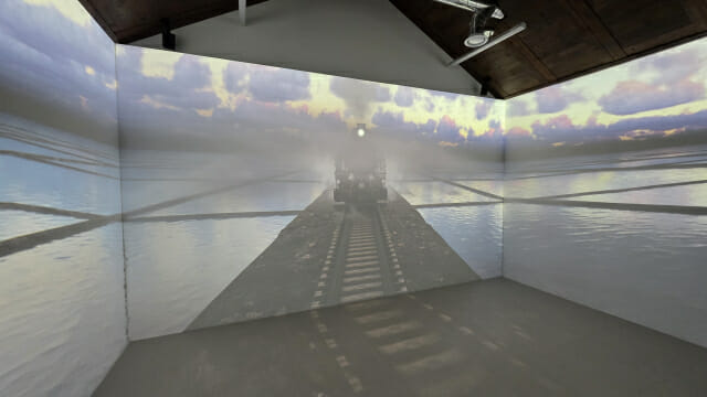 구 송도역사 문화공원·전시관의 디지털 실감영상관.