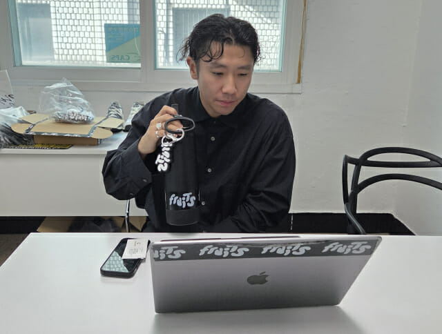 이재범 후루츠 패밀리 대표가 인터뷰를 진행하고 있다. (사진=지디넷코리아)