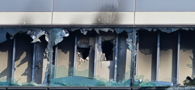 첫 화재 발생 지점.