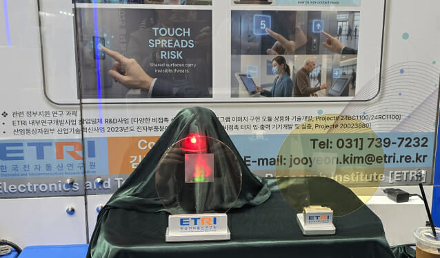 ETRI가 그림을 3D 홀로그램으로 구현한 기술.