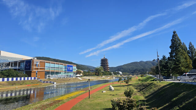 APEC 미디어센터가 위치한 경주화백컨벤션센터 전경 (사진=지디넷코리아)