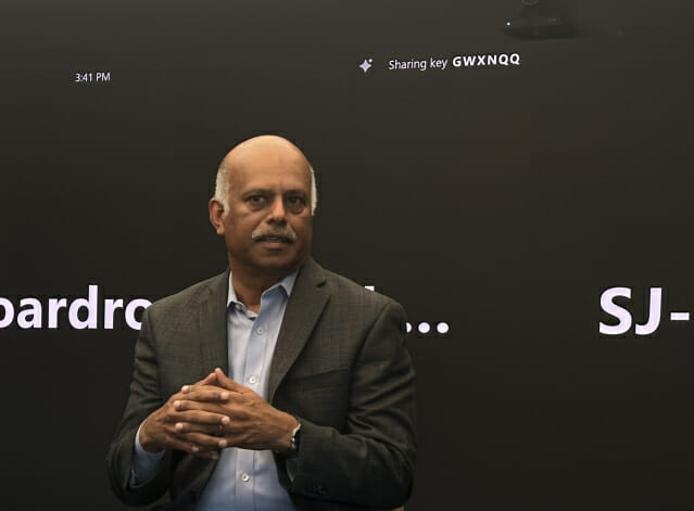 샨카르링암 사장은 팬데믹이 끝난 뒤에도 회의 솔루션 사용량은 여전히 높다고 강조했다.