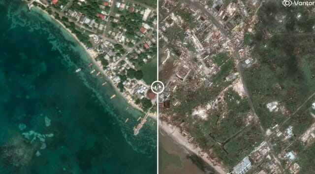 허리케인 멜리사가 할퀸 자메이카, 우주서 봤더니 [우주서 본 지구]