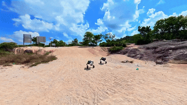 [영상] 사족 로봇 개→두발 로봇 2대로 변신…어떻게 가능?