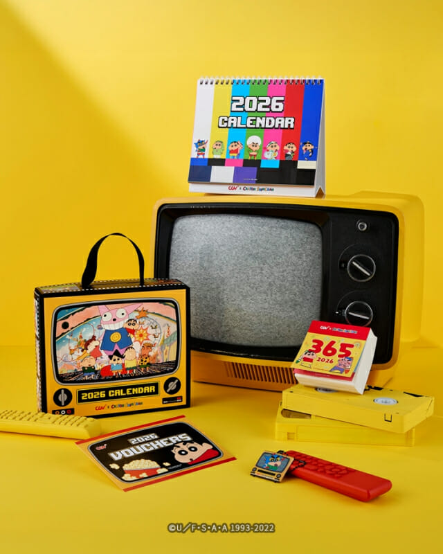 "매년 오픈런"...CGV, ‘2026 짱구는 못말려 캘린더’ 출시