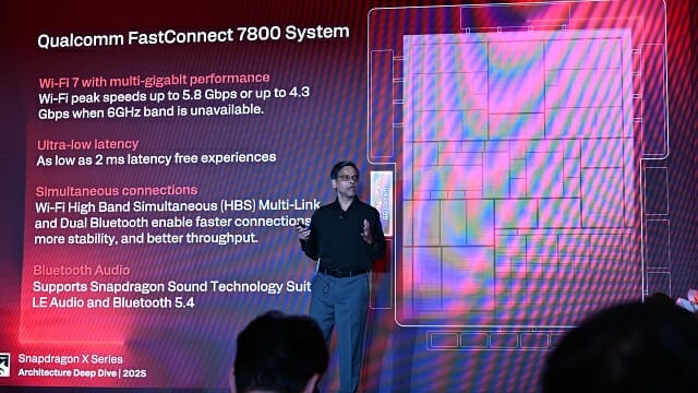 패스트커넥트 7800으로 와이파이7과 블루투스 5.4를 지원한다. (사진=지디넷코리아)