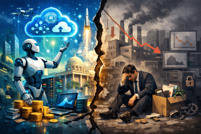 2026년은 공공SW와 민간 사업 분야의 IT수요가 양극화될 전망이다(이미지=챗GPT)