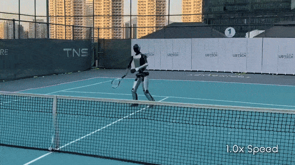 [영상] 中 휴머노이드 로봇 테니스도 친다…"선수 뺨치네"