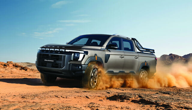 KG모빌리티, 신형 픽업 '무쏘' 출시…디젤 3170만원부터