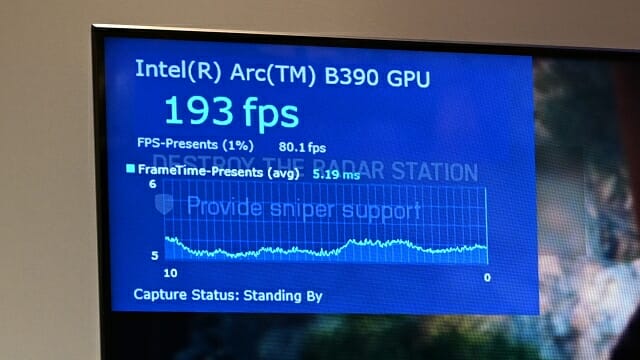 업스케일과 프레임 생성 기능을 모두 활용하면 초당 200프레임을 넘나드는 성능을 냈다. (사진=지디넷코리아)