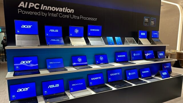 인텔 코어 울트라 시리즈2/3 기반 AI PC. (사진=지디넷코리아)