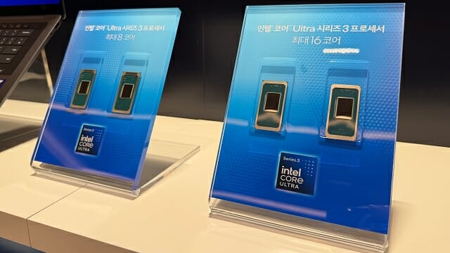 인텔 코어 울트라 시리즈3(팬서레이크) 프로세서. CPU 타일 생산에 인텔 18A 공정을 활용한다. (사진=지디넷코리아)