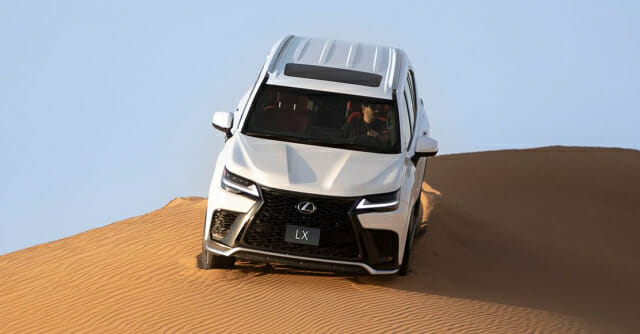 렉서스 700h 중동 주행