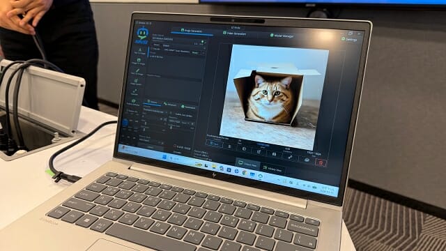 라이젠 AI 7 350과 24GB 메모리를 탑재한 HP 엘리트북6 G1a. (사진=지디넷코리아)