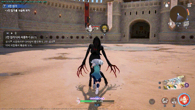 궁극기 연계(합기)를 활용한 전투 모습.