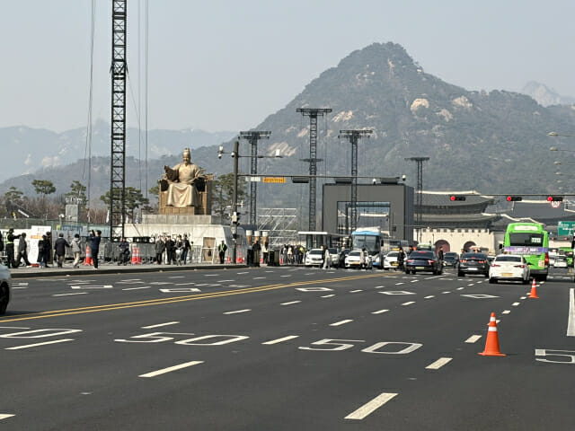 BTS 컴백 공연이 열리는 광화문 광장