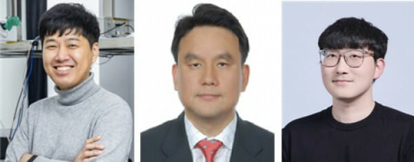 왼쪽부터 POSTECH 김종환 교수, IBS 반데르발스 양자 물질 연구단 조문호 단장과 홍성윤 박사후연구원.(사진=POSTECH)